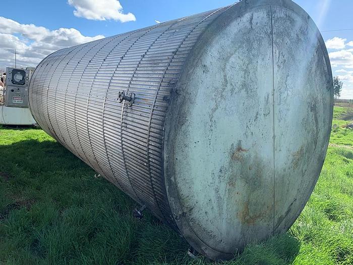 Used Tank, 6,000 Gallon, 316 Stainless Steel, UL 142, 7'6" x 18', Agitated #S743621