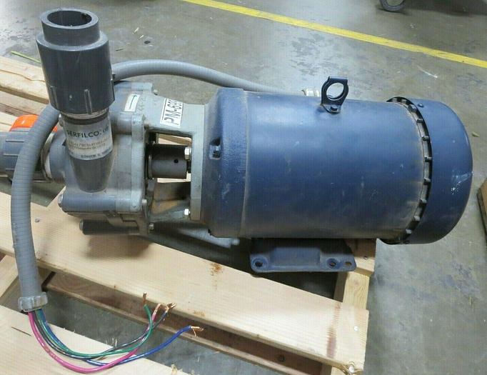 Used Serfilco With Leeson Electric, H2X1-1/2CE5V(M2)-H1.0 & 131092.00,Pump With Motor
