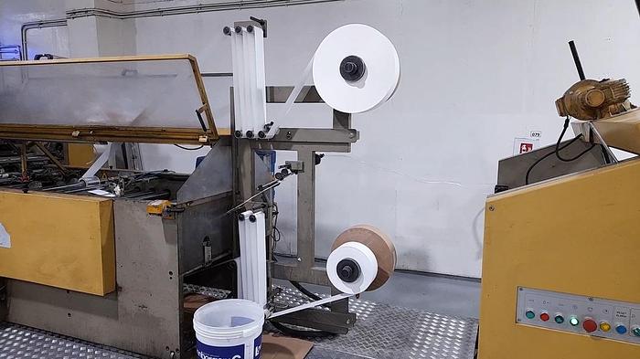 Used (visible in production) 2002 CURIONI SUN MASTER 540 - Paper bag making machine with twisted handles unit