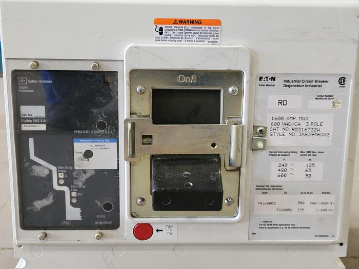 Surplus Eaton Cutler-Hammer RD- RD316T32 1600 Amp New Circuit Breaker
