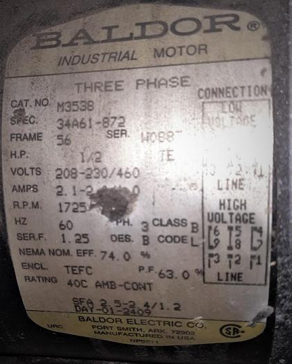 Used Pump, Diaphragm, Pulsafeed, S/st, 1/2 HP, #Z613702