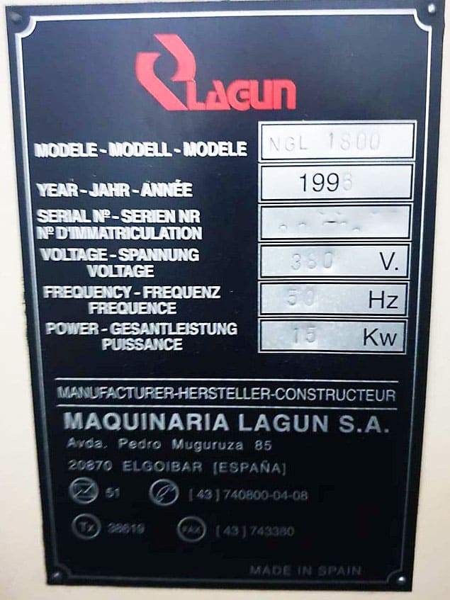 Used Lagun 1800 CNC - Universal milling machine - 1996