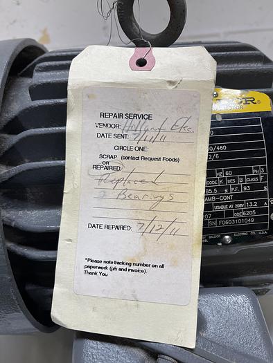 Used Baldor 06H96X10 5HP PH3
