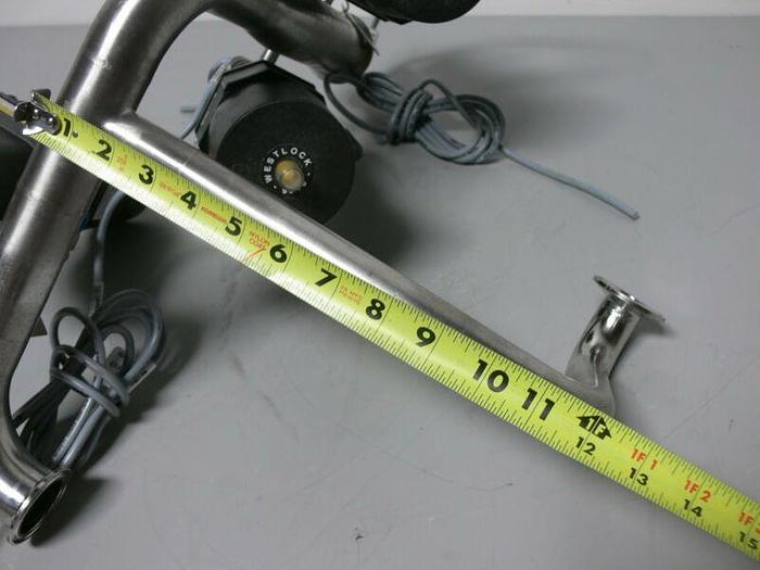 Used 3 ITT Pure-Flo 90PSI Diaphragm Valve Actuators + Westlock Valve Position Monitor