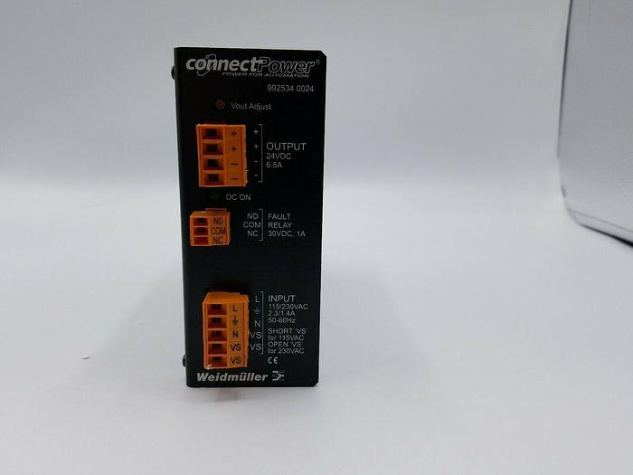 Used Weidmuller Connect Power 24vdc Power Supply 992534 0024
