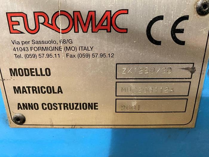 Used 2001 Euromac ZX 1250/30 CNC Punching Machine