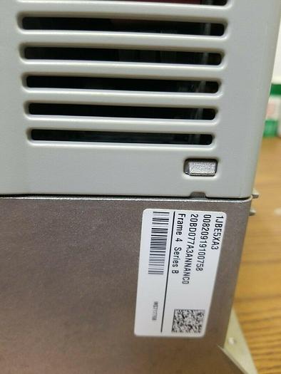 Used Allen Bradley 20BD077A3ANNANCO SER B 60 HP Frequency drive 480V