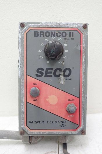 Used Seco Warner Electric Bronco II Model 160 Adjustable Speed AC/DC Drive