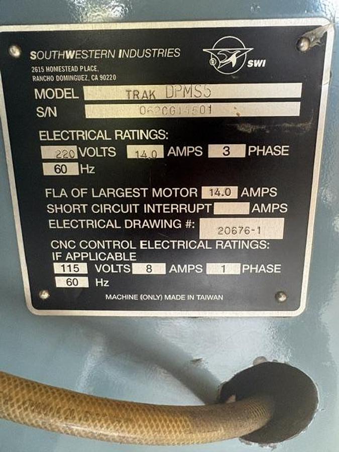 Refurbished Trak  DMP 5  2010  Reconditioned 2026