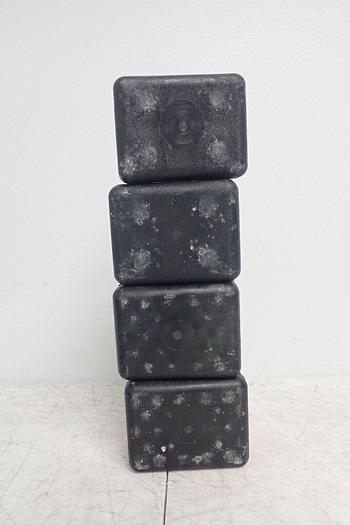 Used Lot of 4 Sorvall 00830 00842 Centrifuge Swing Rotor Bucket Inserts