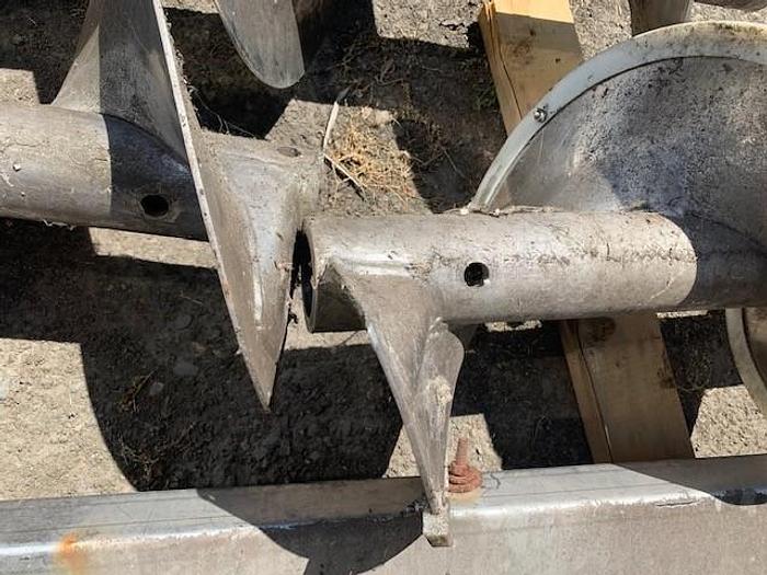 Used 3 Pieces 12" Diameter Stainless Steel Auger Screw