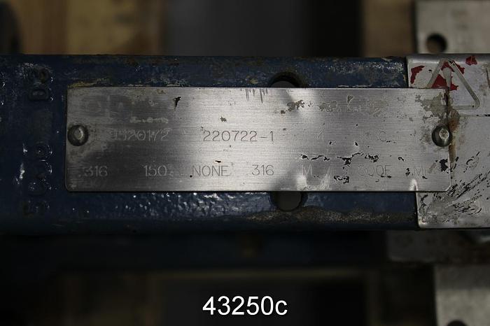 Used Dezurik 4" Air Operated Knife Gate Valve #43250