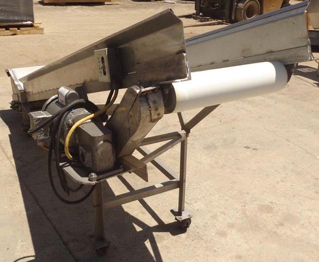 Used Conveyor, Belt, 18" x 9'6", S/St, Incline #S743097