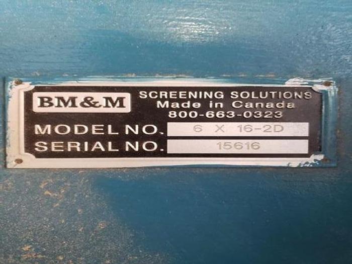 Used 6' X 16' BM&M CHIP SCREEN
