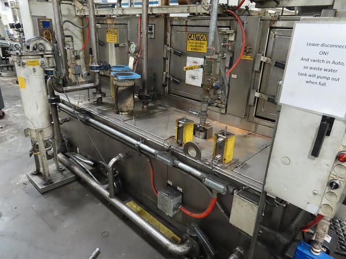 Used 2003 RANSOHOFF 24″ W x 9″ H  STAINLESS STEEL 3 STAGE BELT PARTS WASHER