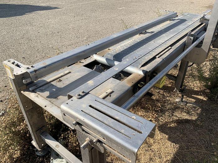Used Conveyor, Belt, 12" x 6.5', S/st, Plastic Belt, Boxes #S744696