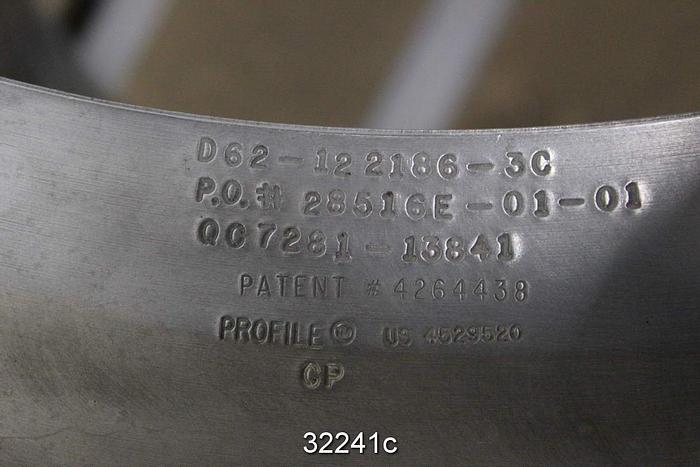 Used Beloit M24 Slotted Pressure Screen Basket, 0.012" Slots #32241