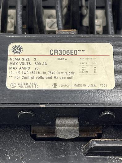 Used GE CR306E0, BUSS H60060-3C