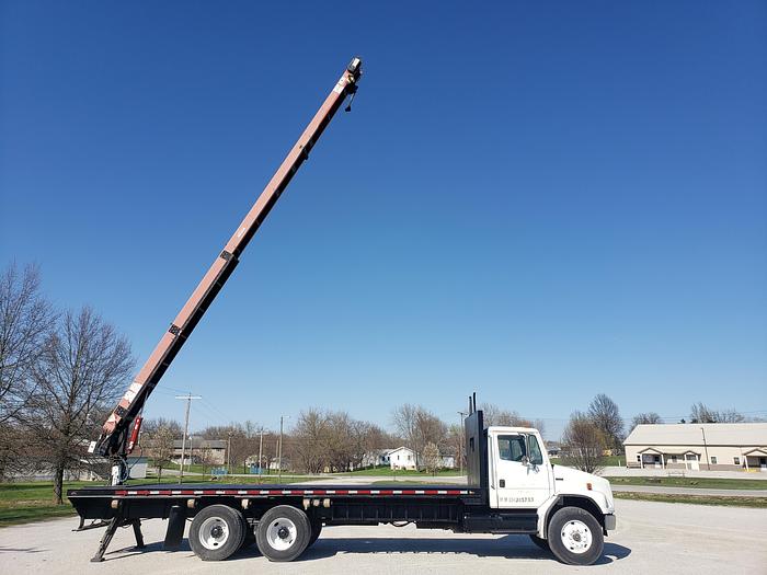 Used Fresh! 2002 Freightliner FL80 Roofing Conveyor Truck w/ Cleasby Boom 41'