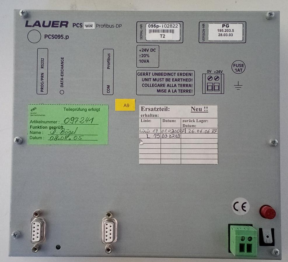 Gebraucht Lauer Pester PCS095 plus Profibus DP