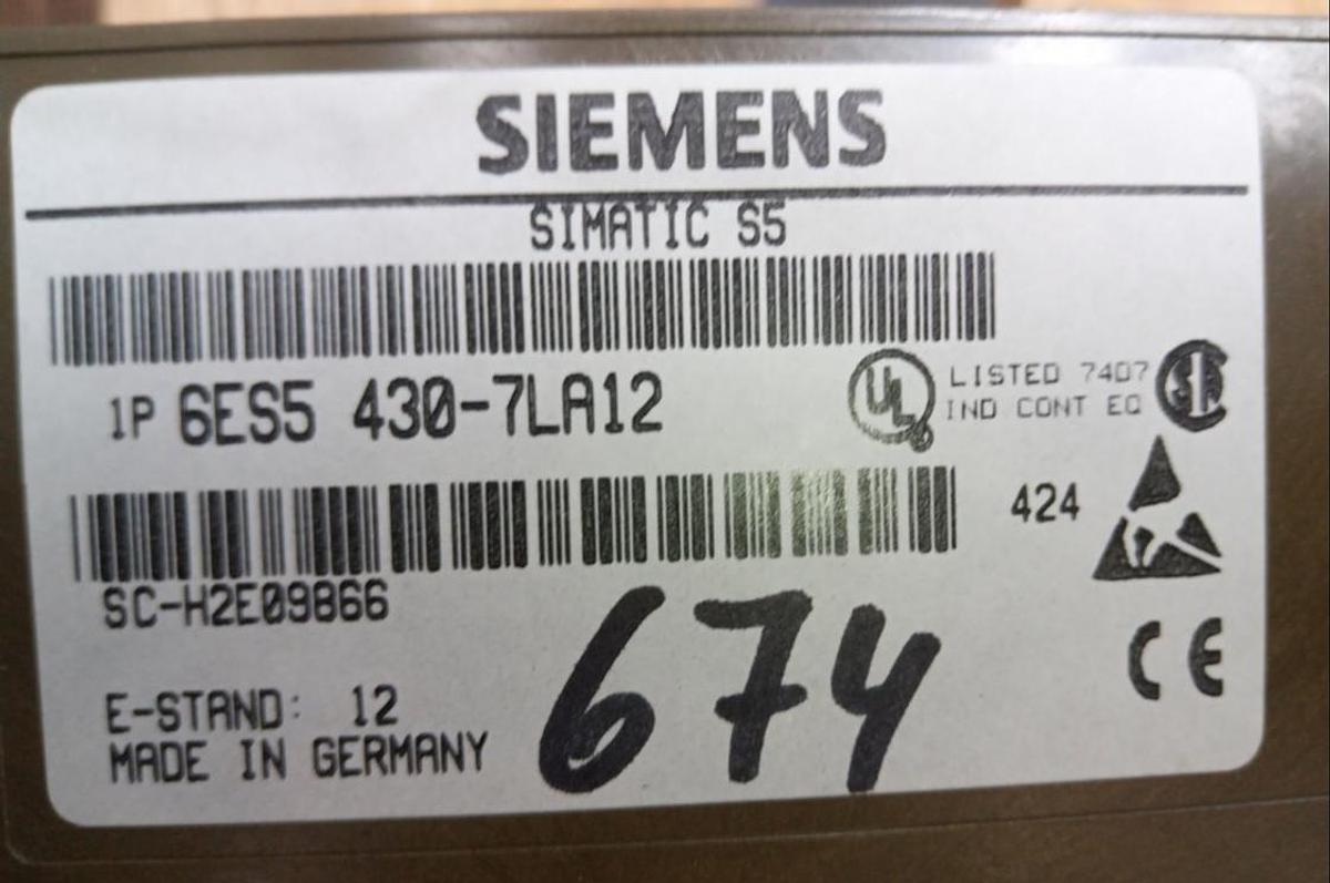 Gebraucht Siemens Simatic Eingangsbaugruppe 6ES5-430-7LA12