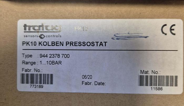 Trafalg Kolben Pressostat PK10 - Typ 944.2378.700