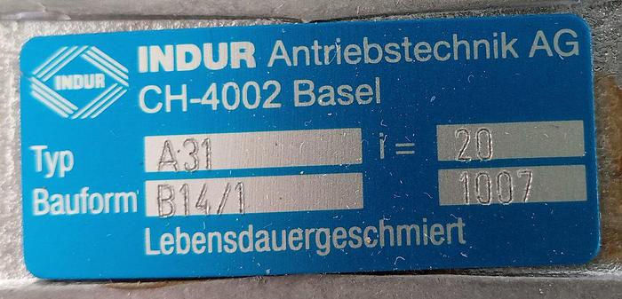 Indur 3 PH Asynchronous Getriebe Motor S6332