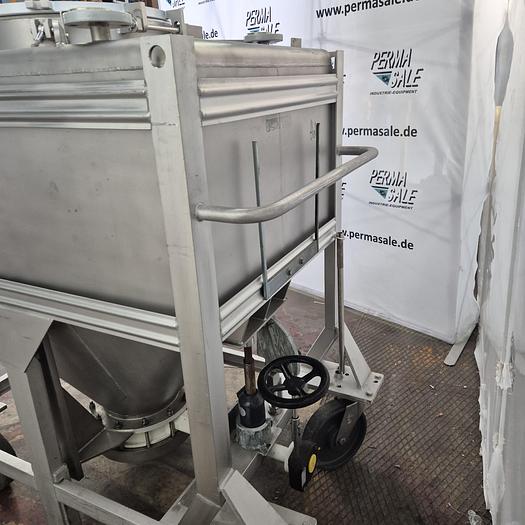 Used Edelstahl-Maurer AG IBC-Behälter mit Halar-Beschichtung 670 ltr.