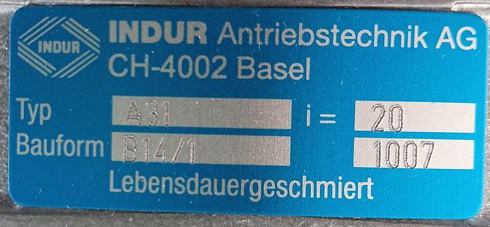 Indur 3 PH Asynchronous Getriebe Motor S6332