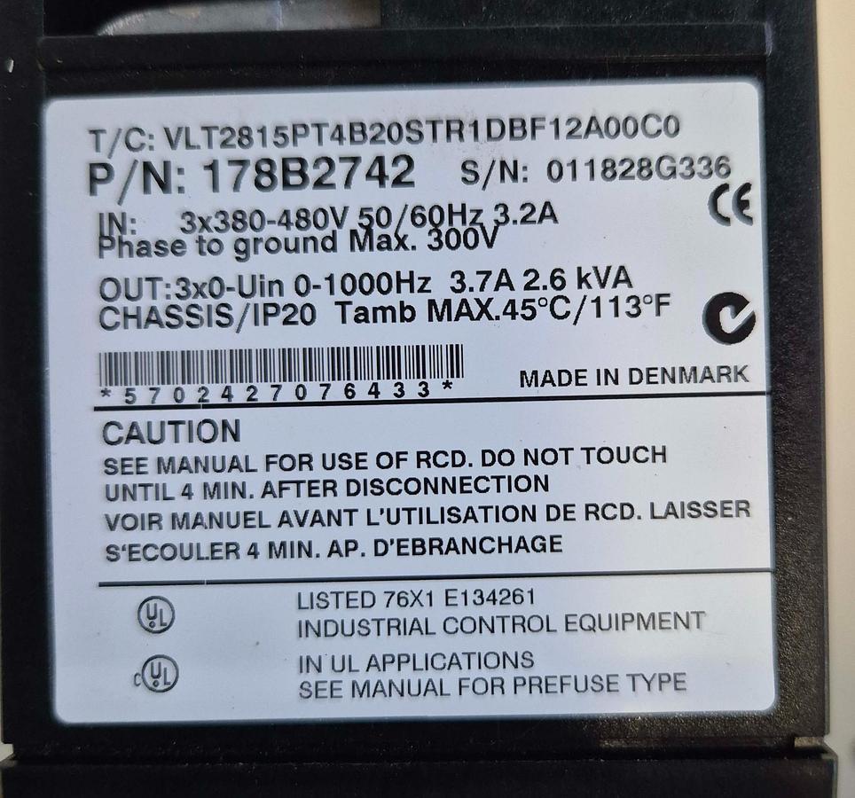 Gebraucht Danfoss Frequenz Umrichter - VLT® 2800