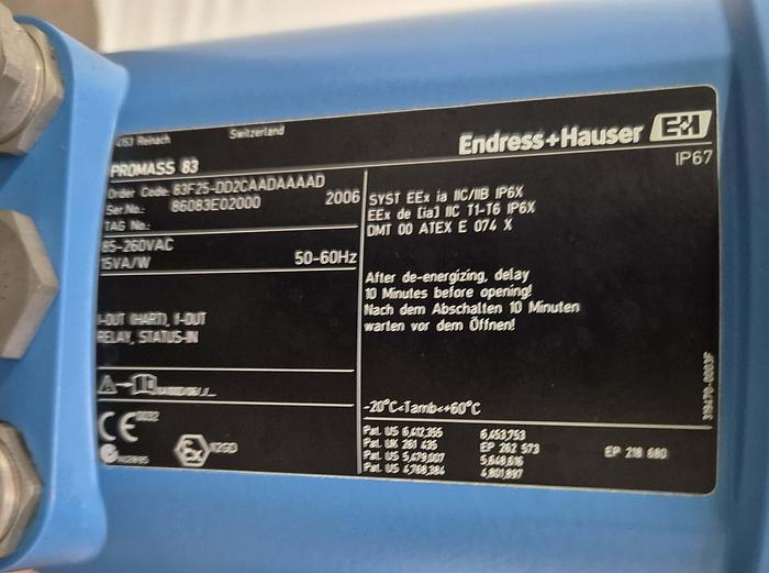 Gebraucht Endress und Häuser fahrbare Durchfluss Mess Einheit