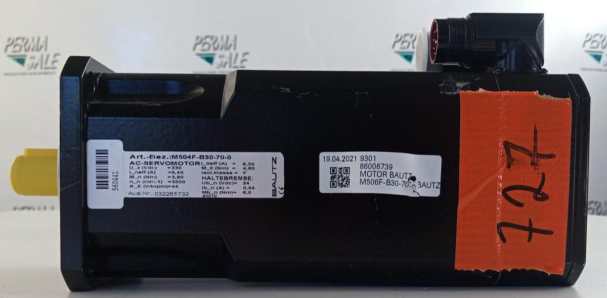 Gebraucht Bautz AC-Servomotor M-504FB30-70-0