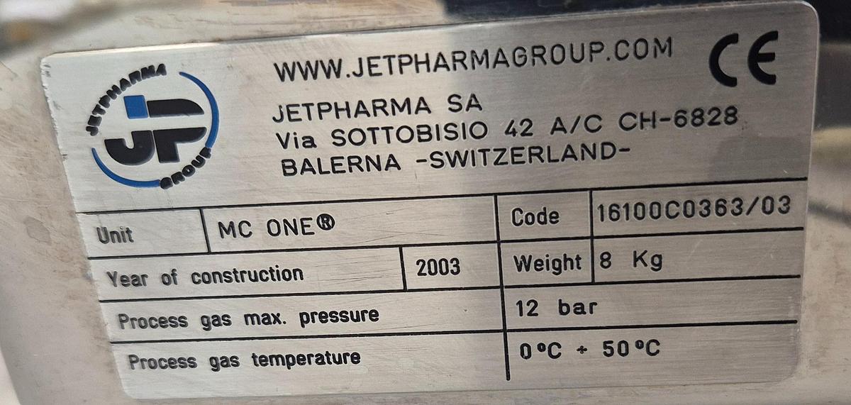 Gebraucht Jetpharma MC ONE® Mikronisierungssystem