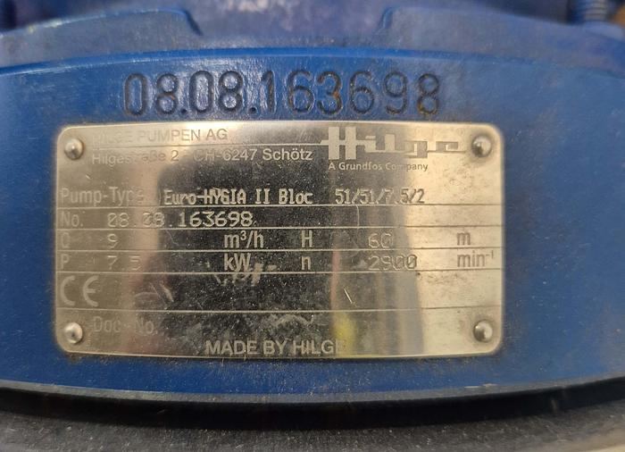 Gea Hilge Drehschiebervakuumpume - Euro-HYGIA® II Bloc 51/51/7.5/2