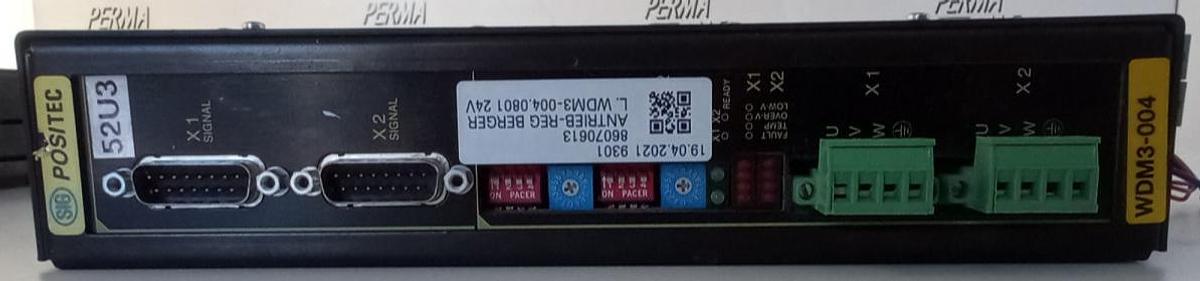 Gebraucht Berger Positec Servoregler Servo Controller 230/240V 3A WDM3-004.0801