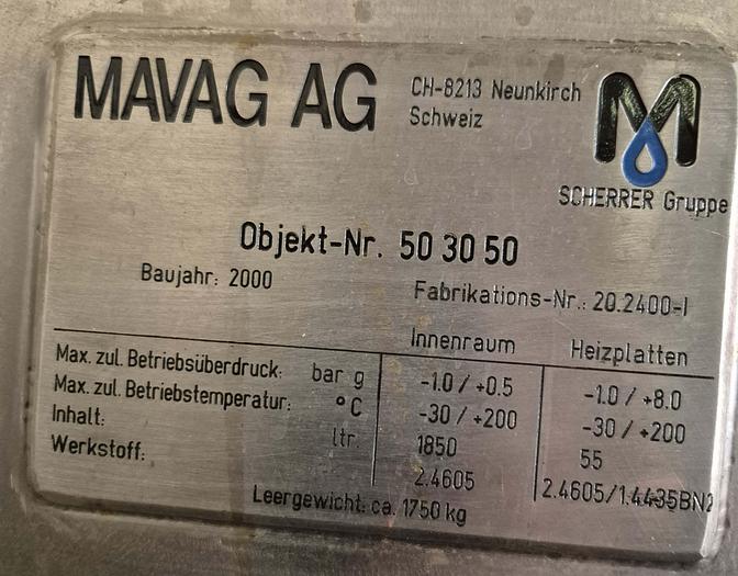 Gebraucht Trockenschrank Hastelloy 