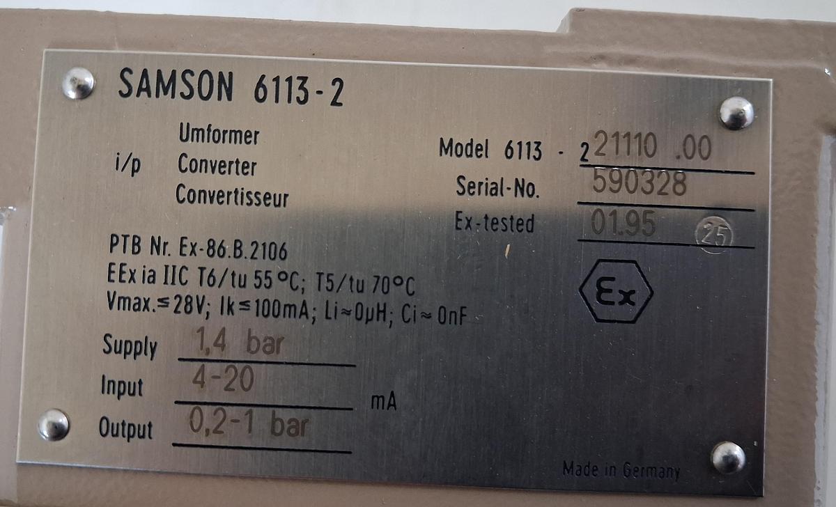 Gebraucht Samson 6113-2