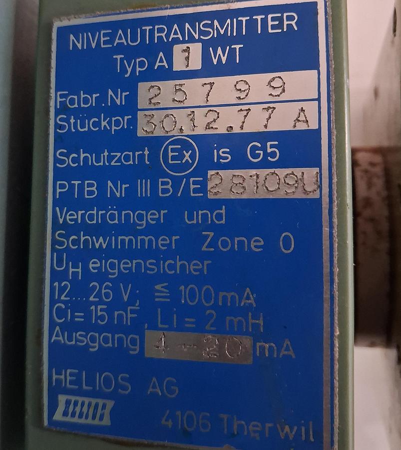 Gebraucht Geberkopf Helios mit WT ohne Hülse