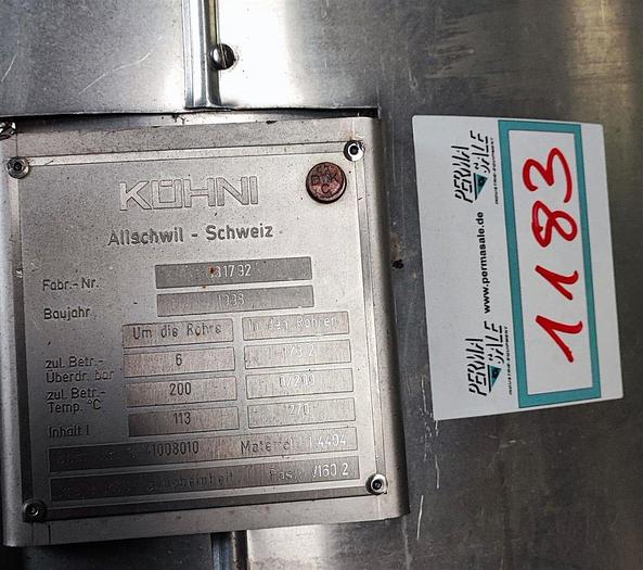 Gebraucht Kühni Wärmetauscher Edelstahl 113/270 ltr.