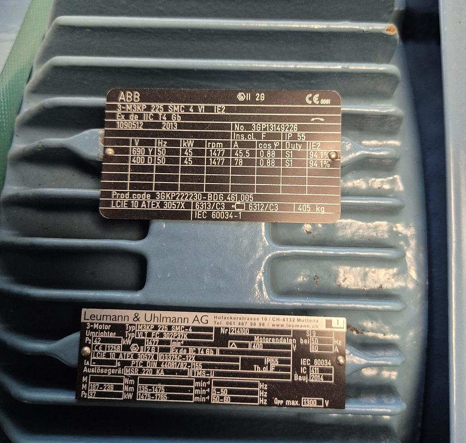 Leumann & Uhlmann Flanschmotor / 3-M3KP 225 SMC 4 VI IE2