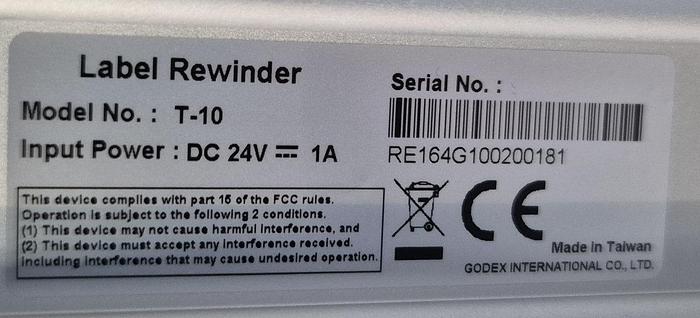 Gebraucht GoDEX T-10 Rewinder Etikettenrollen