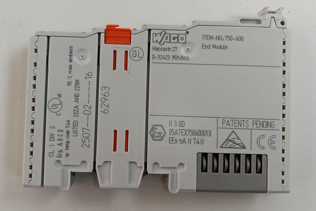 Gebraucht Wago Endmodul ITEM-No750-600