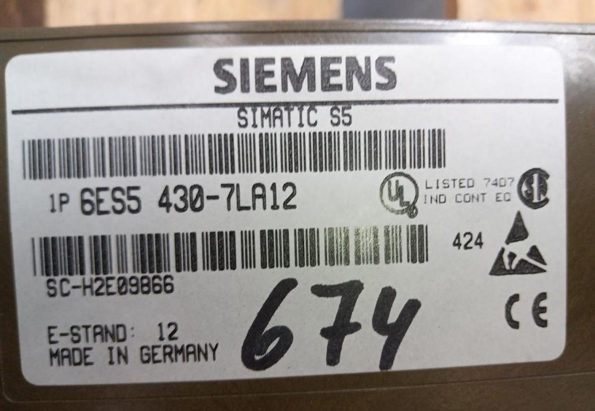 Gebraucht Siemens Simatic Eingangsbaugruppe 6ES5-430-7LA12