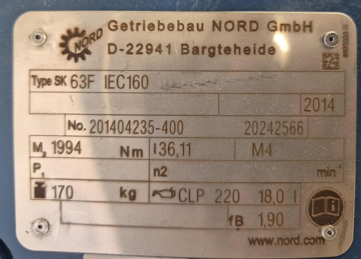 Getriebebau Nord Getriebemortor mit VEM Motor SK 63F IEC160