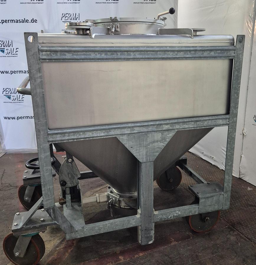 Used 1984 Stöcklin AG IBC-Behälter mit Halar-Beschichtung 630 ltr.