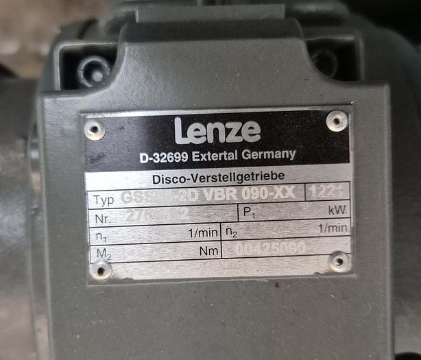 Used Lenze Getriebemotor GSS05-2D VBR 090-XX