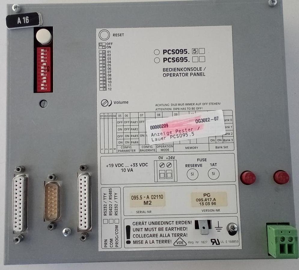 Gebraucht Lauer Pester PCS095 plus Profibus DP
