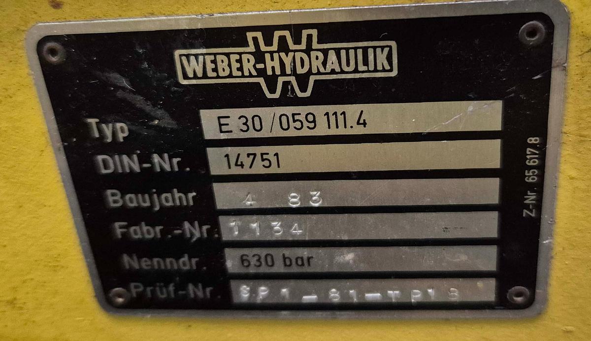 Gebraucht 1983 Weber Hydraulik E 30/059 111.4