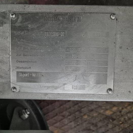 Used Edelstahl-Maurer AG IBC-Behälter mit Halar-Beschichtung 670 ltr.