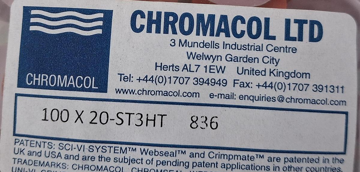 Gebraucht Chromacol ltd